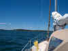 Motoring into the mouth of Sorrento Harbor